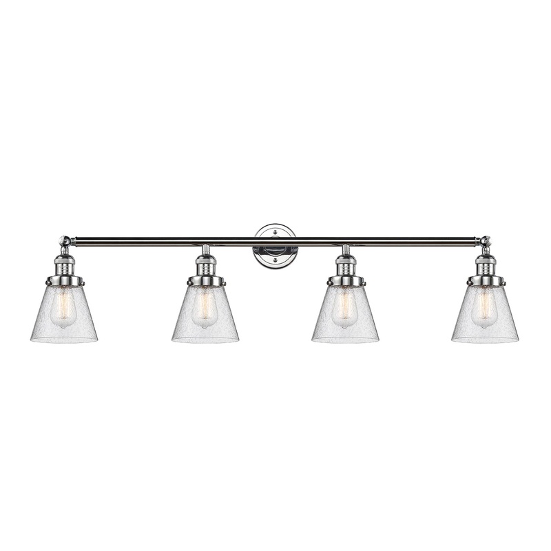 Innovations Lighting Small Cone 4 Light Bath Vanity Light Part Of The Franklin Restoration Collection 215-PC-G64-LED