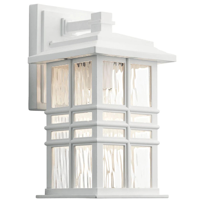 Kichler Beacon Square 12″ 1 Light Wall Light White 49829WH