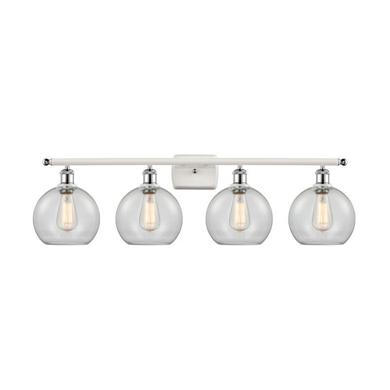 Innovations Lighting Athens 4 Light 36″ Bath Vanity Light 516-4W-WPC-G122-8-LED