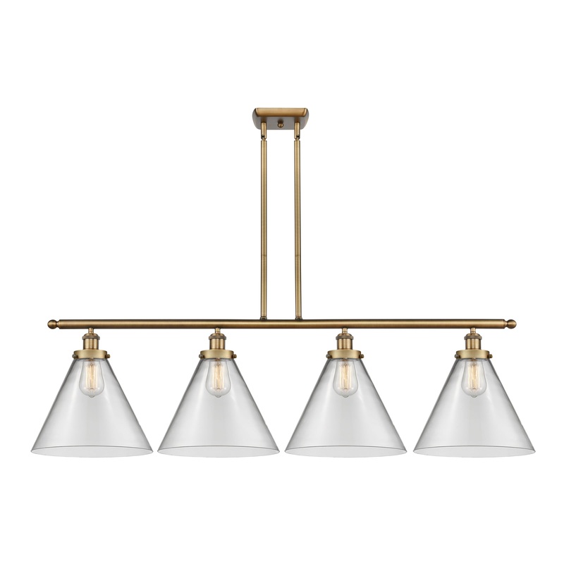 Innovations Lighting X-Large Cone 4 Light Island Light Part Of The Ballston Collection 916-4I-BB-G42-L-LED