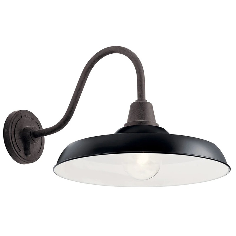 Kichler Pier 16″ 1 Light Wall Light Black 49991BK