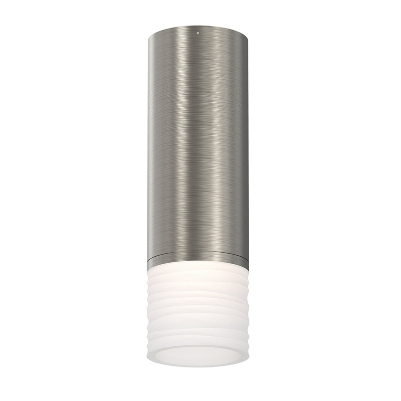 ALC 3″ Ceiling Light with Etched Ribbon Glass Trim