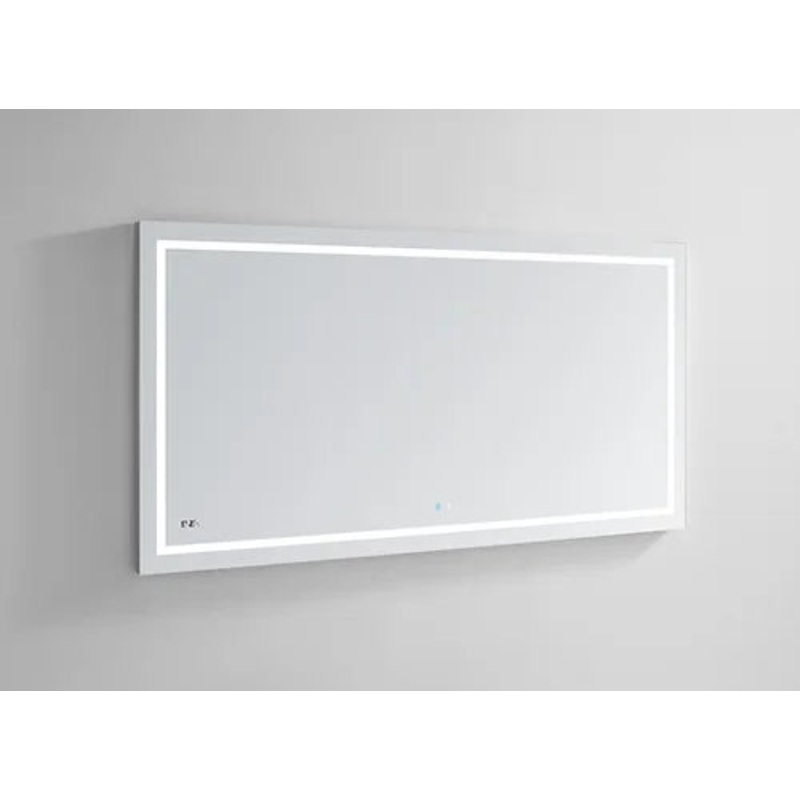 Aquadom Daytona LED Bathroom Vanity Fog Free Touch Button Dimmable Wall Mounted Make Up and Shaving Bedroom Mirror IP54 Moisture Resistant D-9636