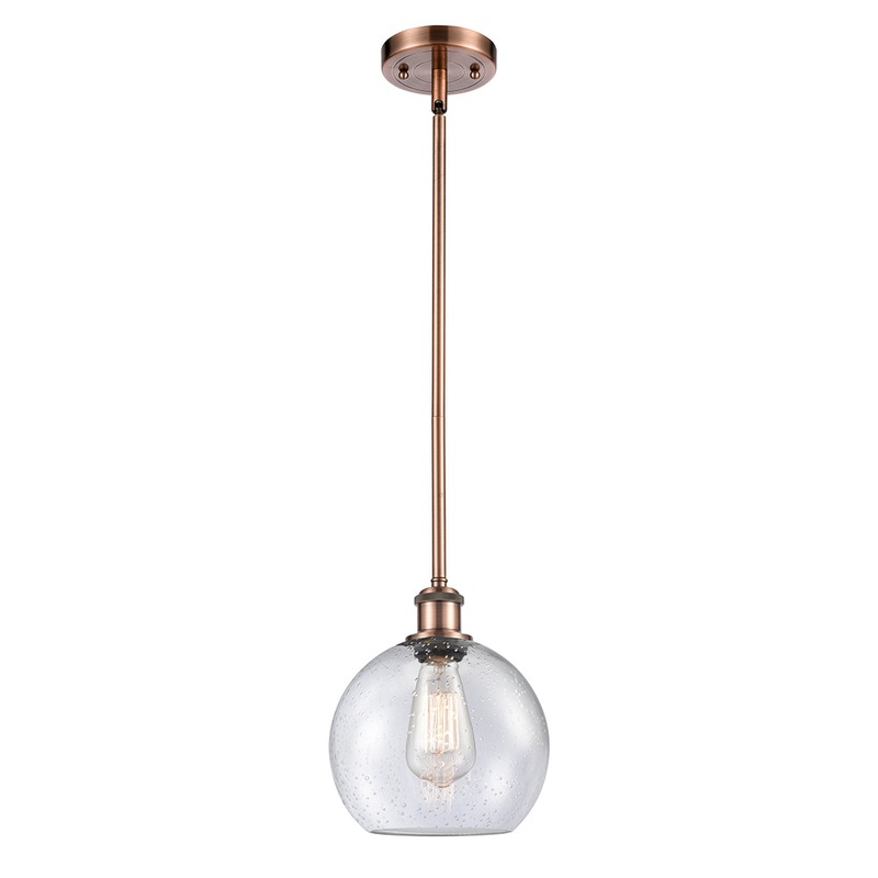 Innovations Lighting Athens 1 Light 8″ Mini Pendant 516-1S-AC-G124-8