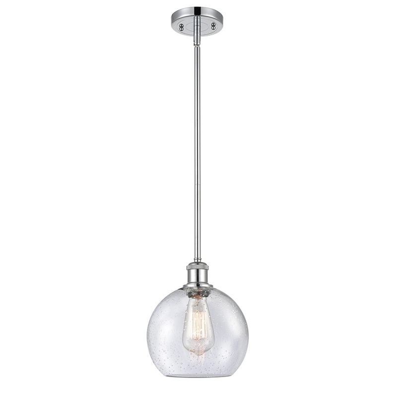 Innovations Lighting Athens 1 Light 8″ Mini Pendant 516-1S-PC-G124-8-LED