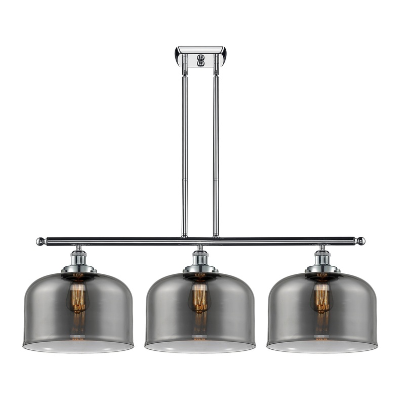 Innovations Lighting X-Large Bell 3 Light Island Light Part Of The Ballston Collection 916-3I-PC-G73-L-LED