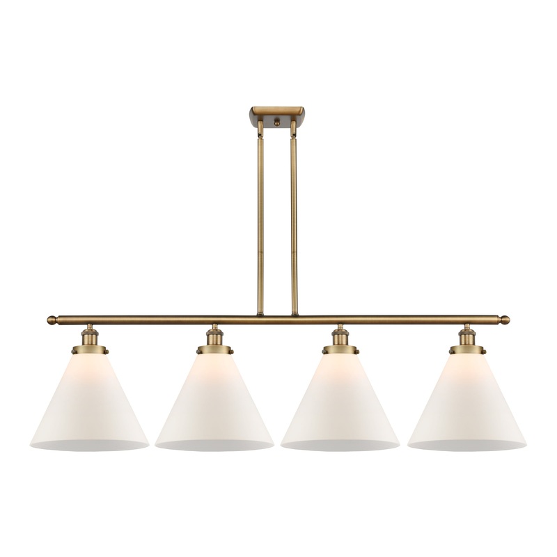 Innovations Lighting X-Large Cone 4 Light Island Light Part Of The Ballston Collection 916-4I-BB-G41-L-LED