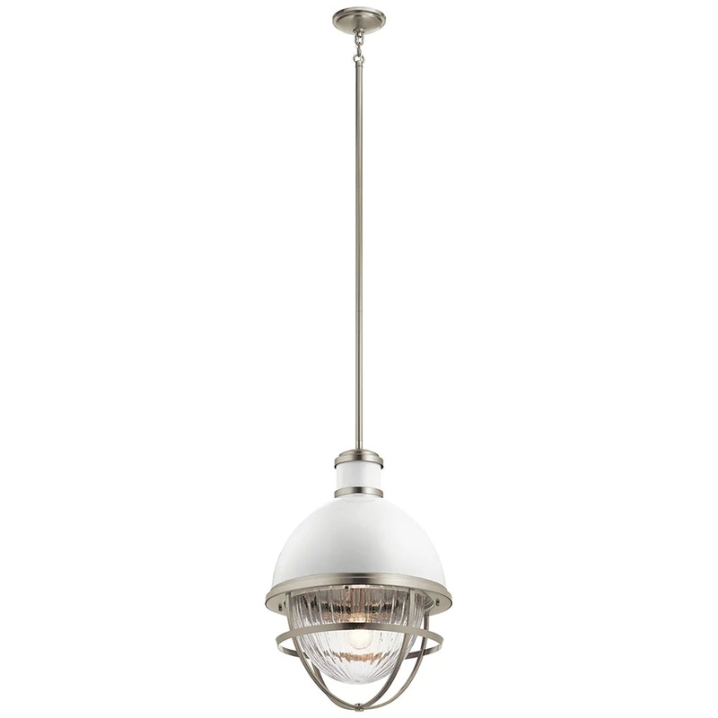 Kichler Tollis 23.75″ 1 Light Foyer Pendant Brushed Nickel 43012NI
