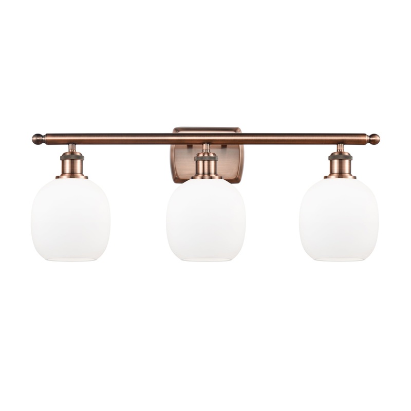 Innovations Lighting Belfast 3 Light Bath Vanity Light Part Of The Ballston Collection 516-3W-AC-G101-LED
