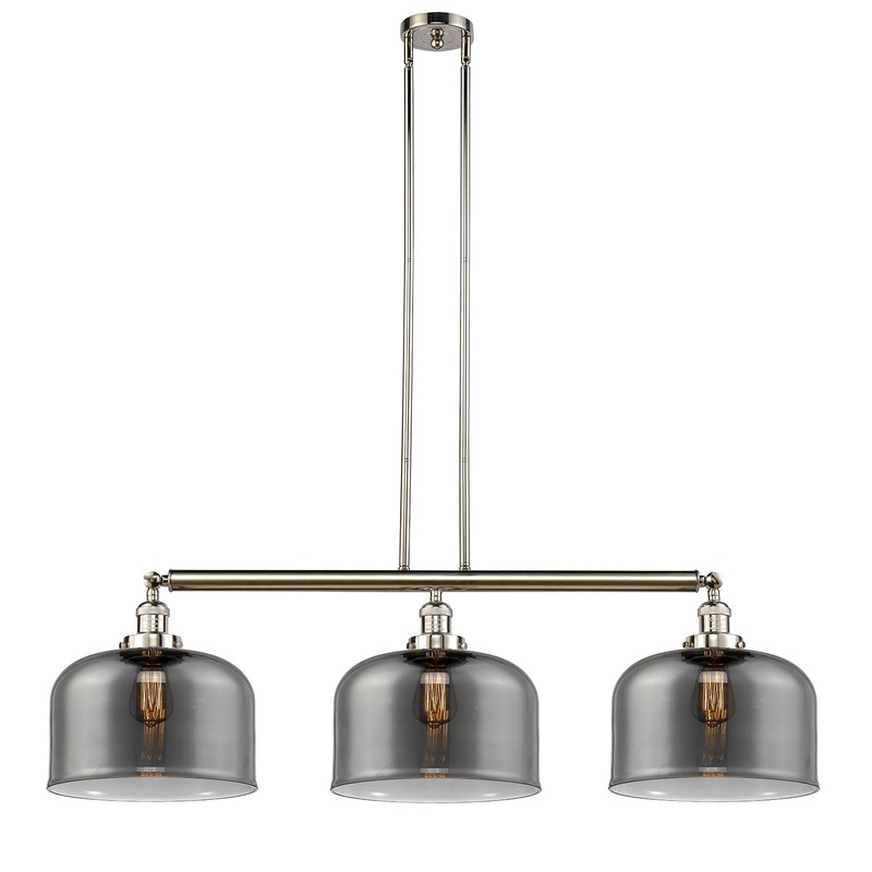 Innovations Lighting X-Large Bell 3 Light Island Light Part Of The Franklin Restoration Collection 213-PN-G73-L-LED
