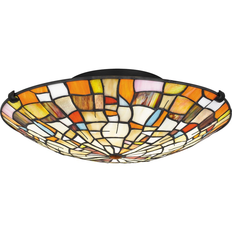 Stinson Tiffany Flush Mount Light