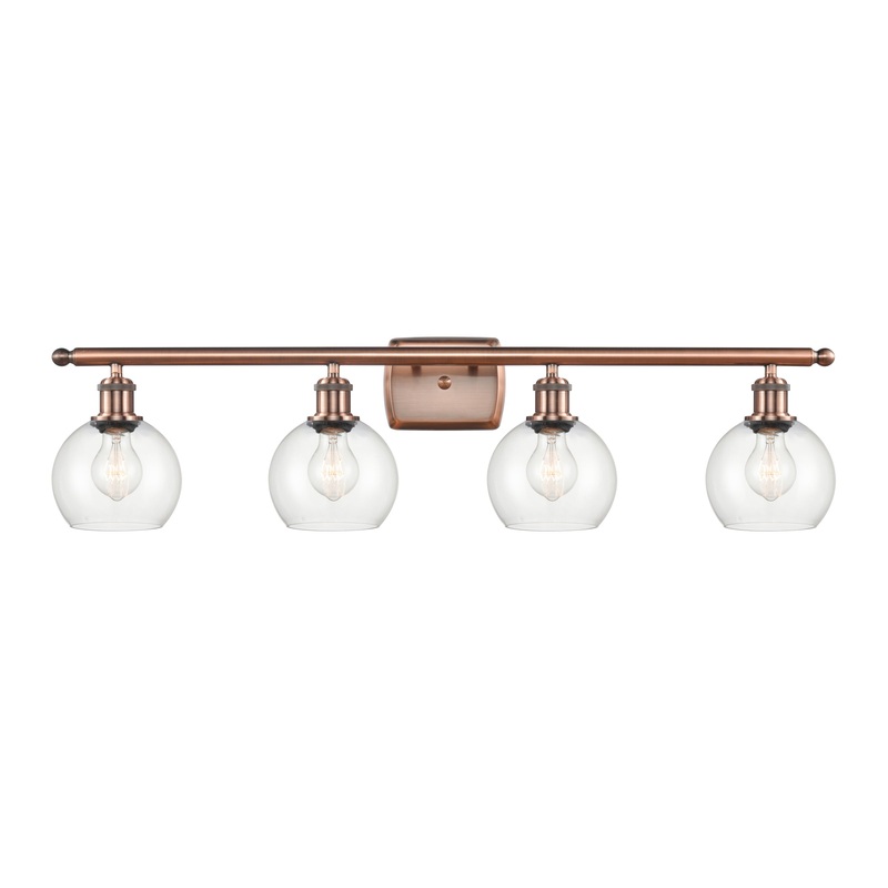 Innovations Lighting Athens 4 Light 36″ Bath Vanity Light 516-4W-AC-G122-6