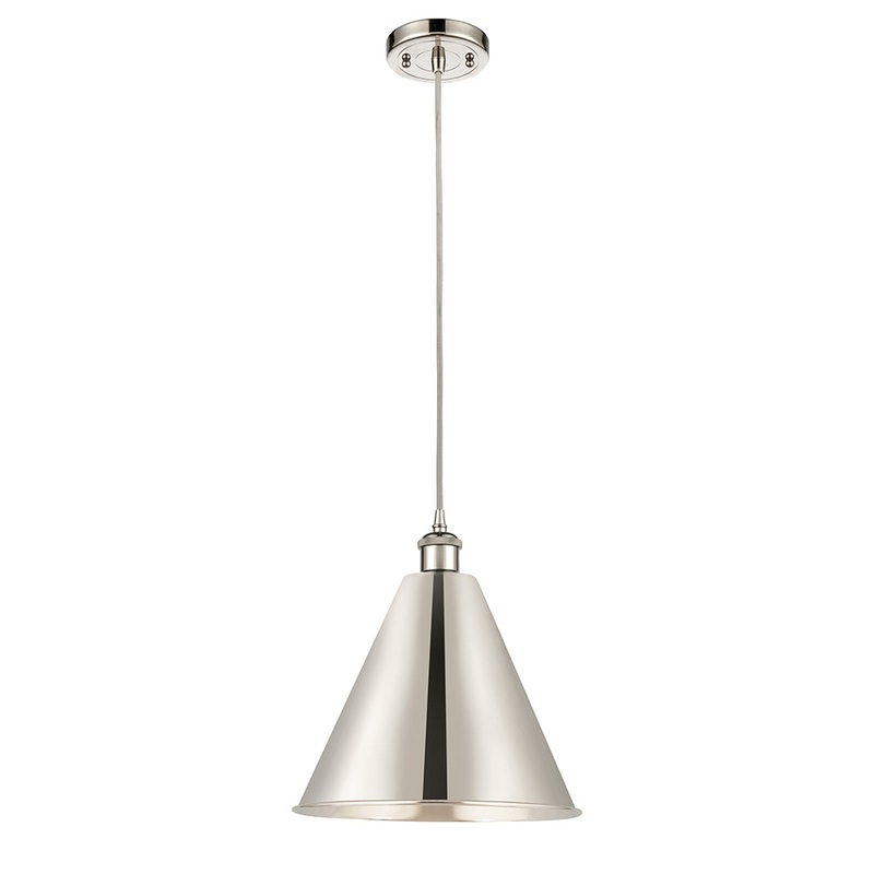 Innovations Lighting Ballston Cone 1 Light” Mini Pendant 516-1P-PN-MBC-16-PN