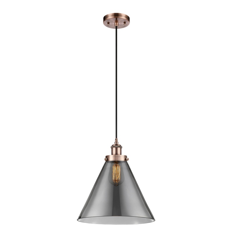 Innovations Lighting X-Large Cone 1 Light Mini Pendant Part Of The Ballston Collection 916-1P-AC-G43-L-LED