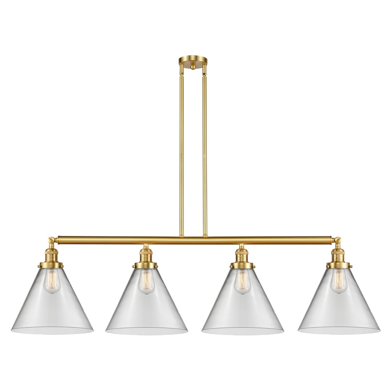 Innovations Lighting X-Large Cone 4 Light Island Light Part Of The Franklin Restoration Collection 214-SG-G42-L