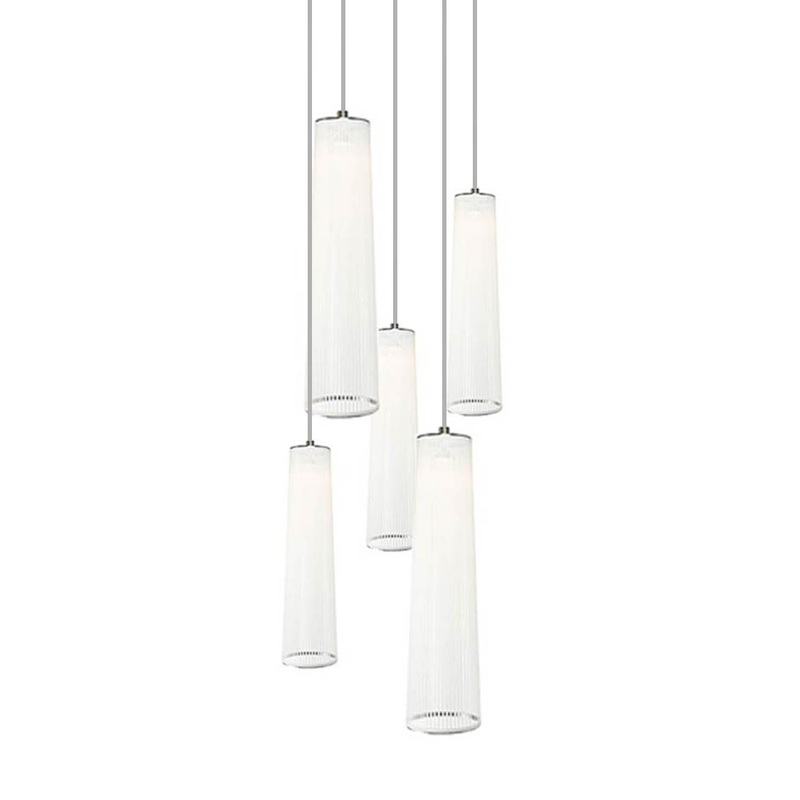 Solis Chandlier with Mixed Long Pendants