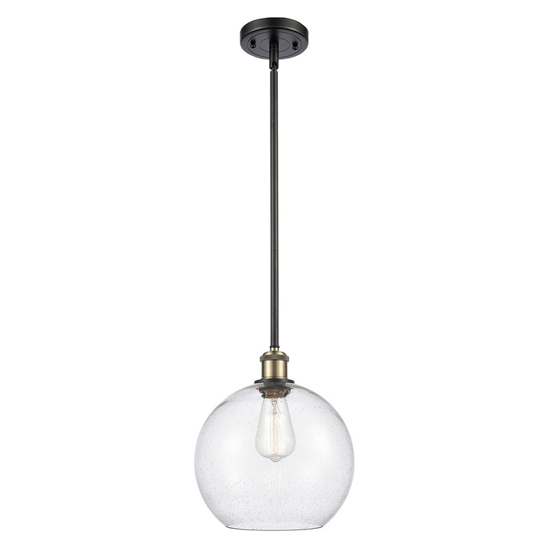 Innovations Lighting Athens 1 Light 10″ Mini Pendant 516-1S-BAB-G124-10