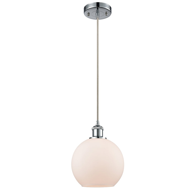 Innovations Lighting Athens 1 Light 8″ Mini Pendant 516-1P-PC-G121-8-LED