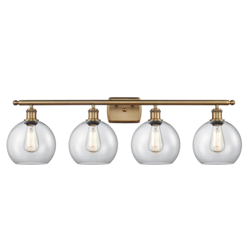Innovations Lighting Athens 4 Light 36″ Bath Vanity Light 516-4W-BB-G122-8-LED