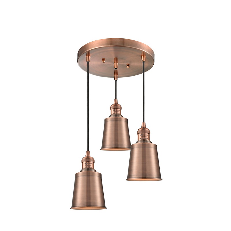 Innovations Lighting Addison 3 Light Multi-Pendant Part Of The Franklin Restoration Collection 211/3-AC-M9-AC