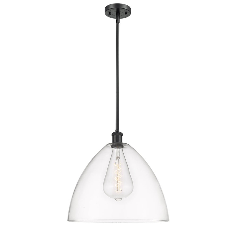 Innovations Lighting Ballston Dome 1 Light 16″ Pendant 516-1S-BK-GBD-162-LED