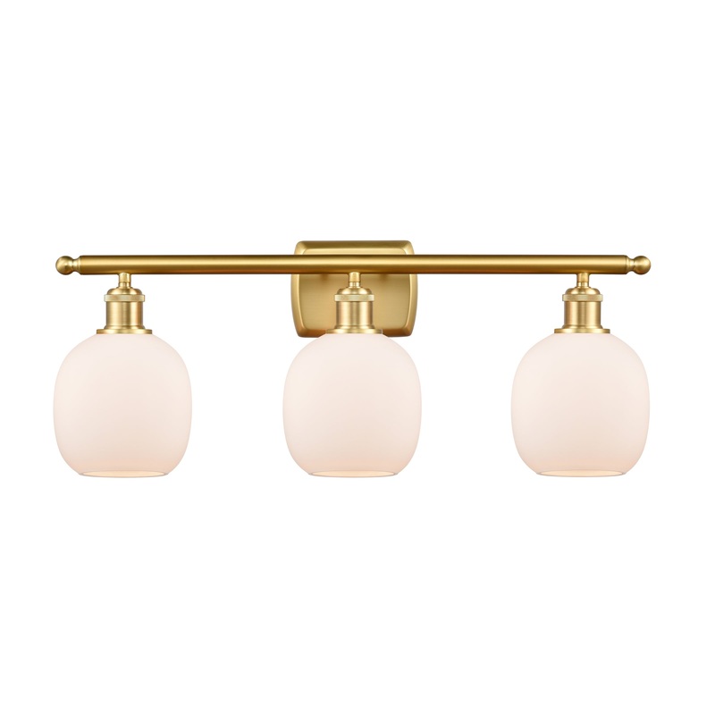 Innovations Lighting Belfast 3 Light Bath Vanity Light Part Of The Ballston Collection 516-3W-SG-G101-LED