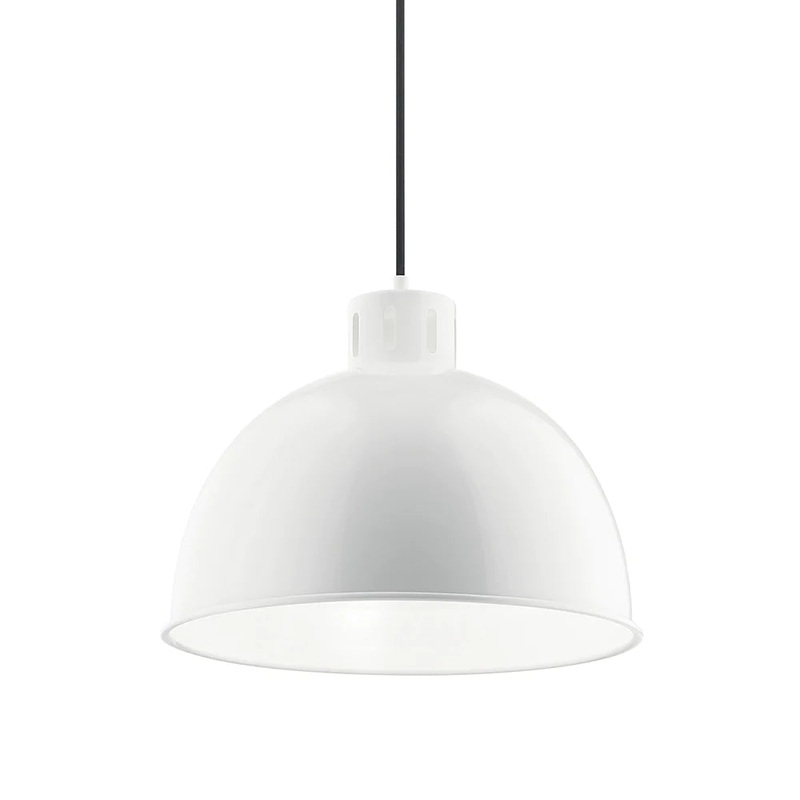 Kichler Zailey 12.5″ 1 Light Pendant White 52153WH