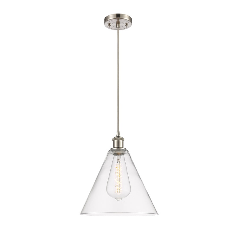 Innovations Lighting Ballston Cone 1 Light  12″ Mini Pendant 516-1P-SN-GBC-122