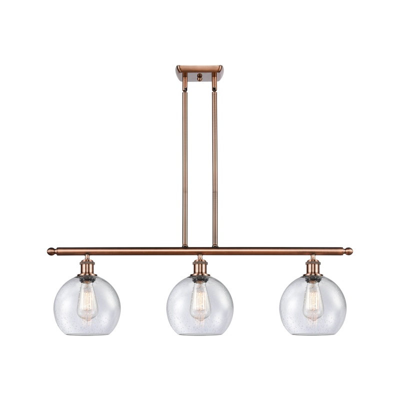 Innovations Lighting Athens 3 Light 36″ Island Light 516-3I-AC-G124-8