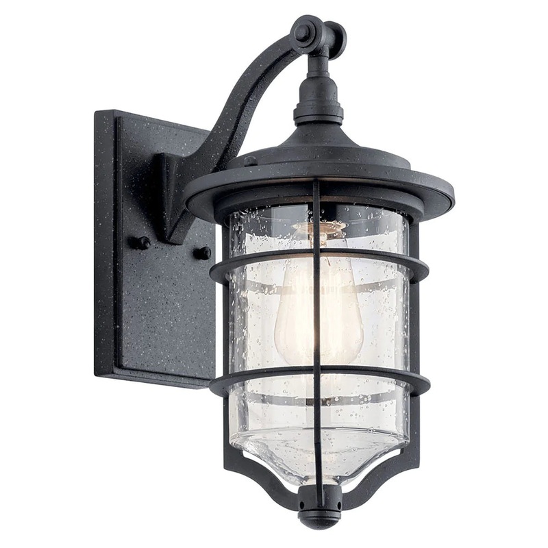 Kichler Royal Marine 1 Light 13.25″ Wall Light Distressed Black 49126DBK