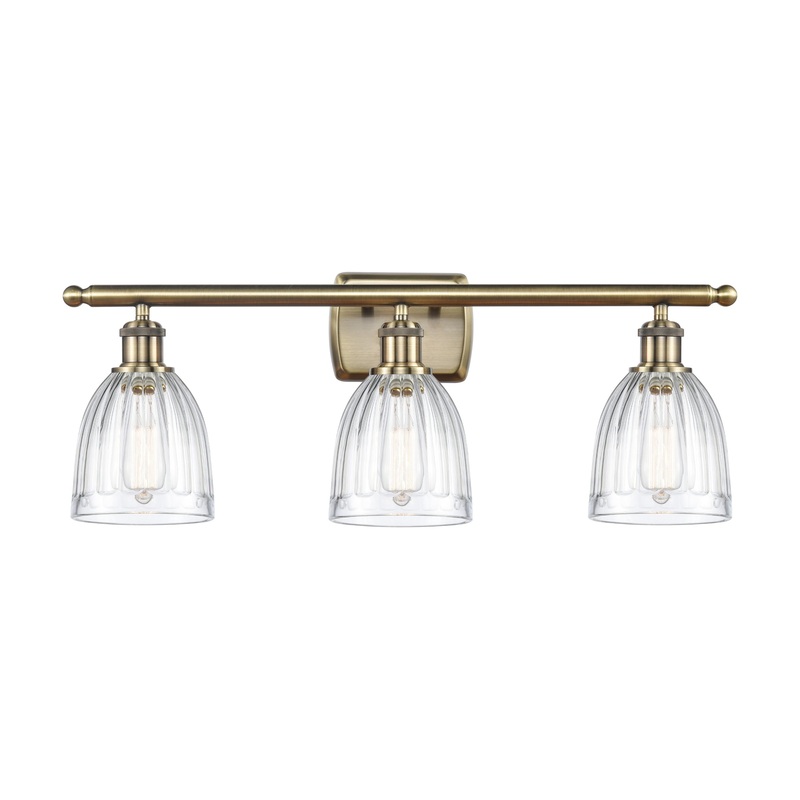 Innovations Lighting Brookfield 3 Light Bath Vanity Light Part Of The Ballston Collection 516-3W-AB-G442
