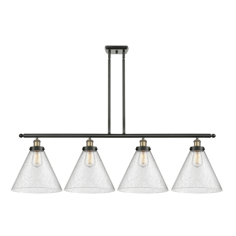 Innovations Lighting X-Large Cone 4 Light Island Light Part Of The Ballston Collection 916-4I-BAB-G44-L-LED