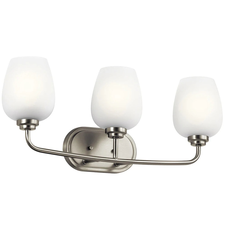 Kichler Valserrano 24″ 3 Light Vanity Light Brushed Nickel 45129NI