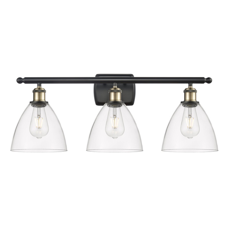 Innovations Lighting Ballston Dome 3 Light 28″ Bath Vanity Light 516-3W-BAB-GBD-752-LED