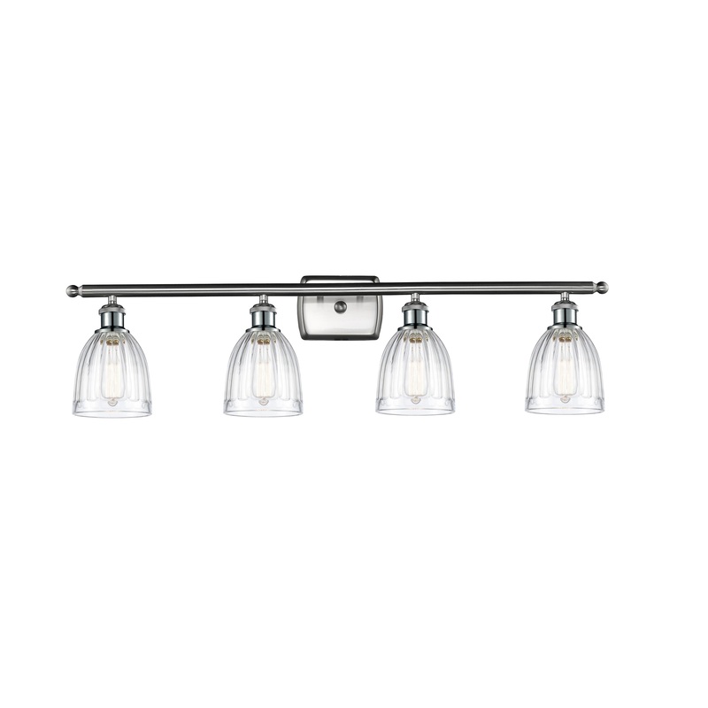 Innovations Lighting Brookfield 4 Light Bath Vanity Light Part Of The Ballston Collection 516-4W-SN-G442