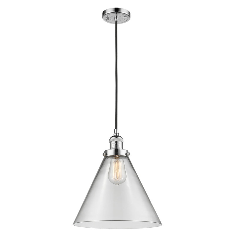 Innovations Lighting X-Large Cone 1 Light Mini Pendant Part Of The Franklin Restoration Collection 201C-PC-G42-L-LED