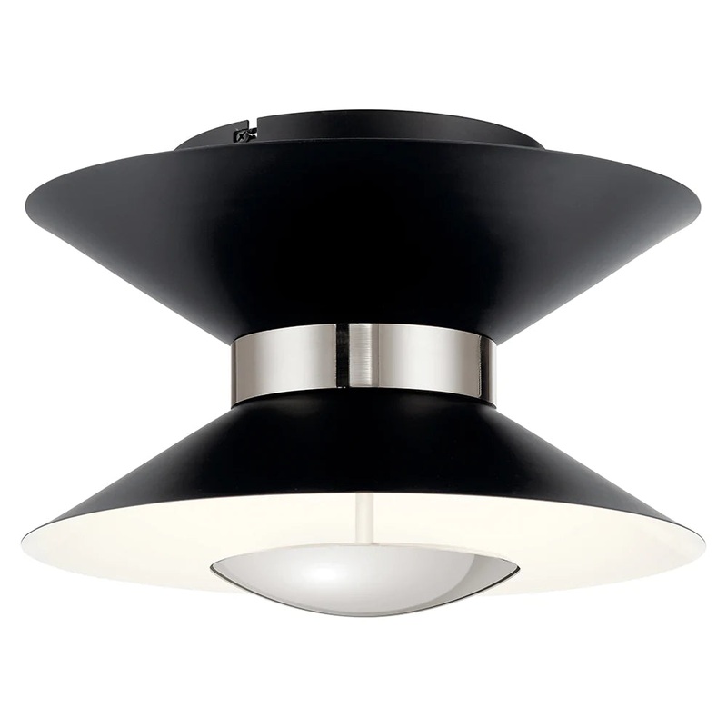 Kichler Kordan 8″ LED Flush Mount Matte Black 84132