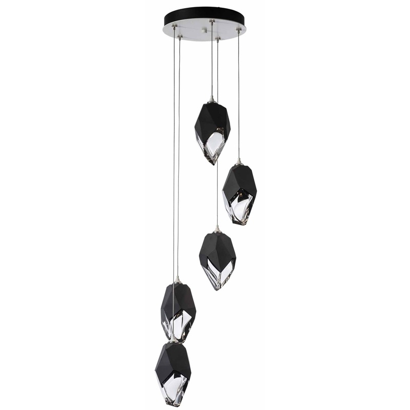 Chrysalis Large Shades Round 5 Light Pendant