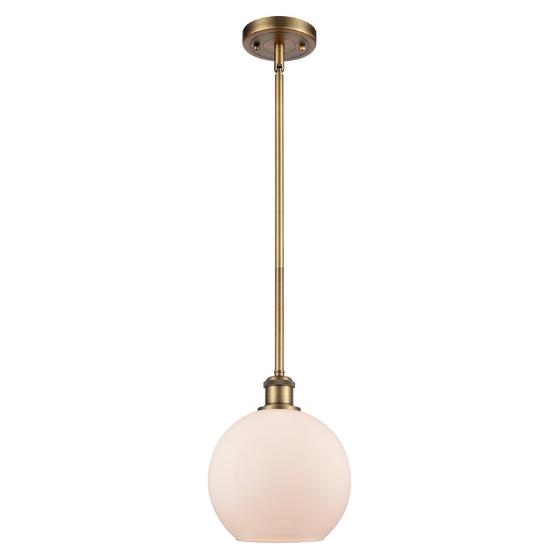 Innovations Lighting Athens 1 Light 8″ Mini Pendant 516-1S-BB-G121-8-LED