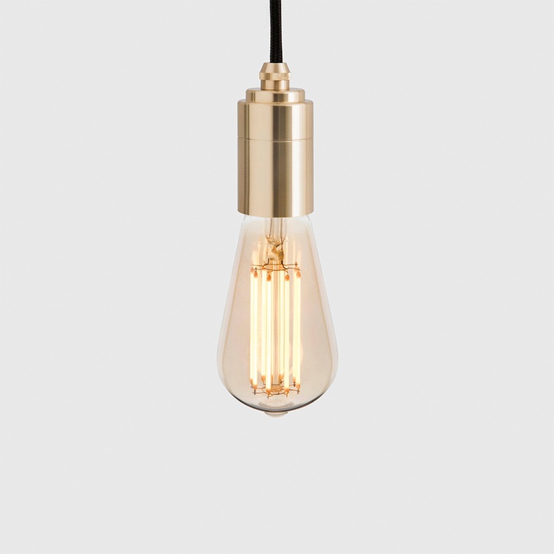 Squirrel Cage Pendant Light in Brass