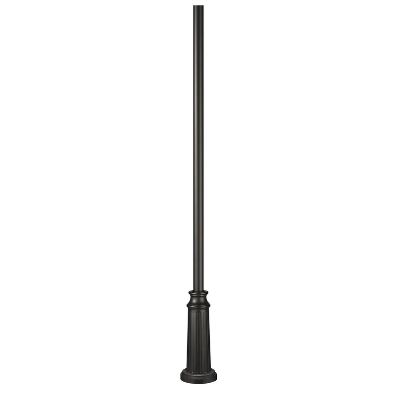 3IN Fitter Outdoor Post with Decorative Base – 8Ft