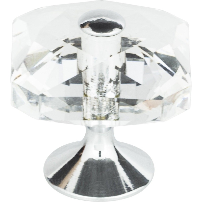 Crystal Large Square Knob
