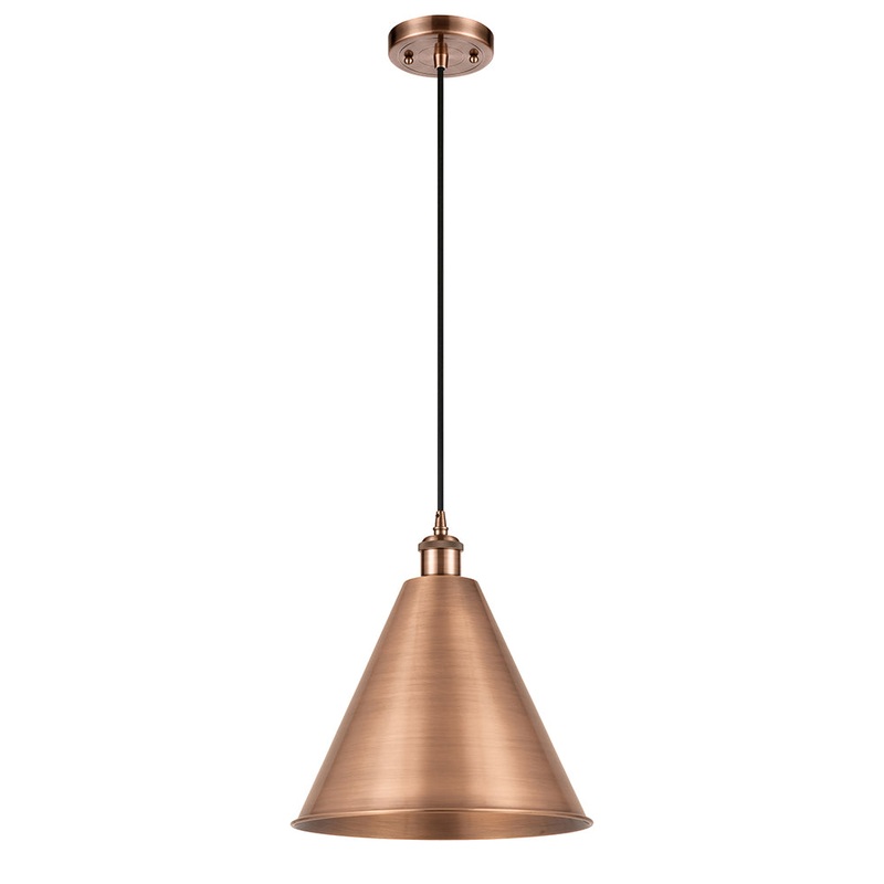 Innovations Lighting Ballston Cone 1 Light” Mini Pendant 516-1P-AC-MBC-16-AC