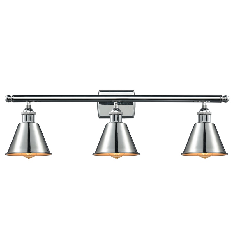 Innovations Lighting Smithfield 3 Light Bath Vanity Light Part Of The Ballston Collection 516-3W-PC-M8-LED