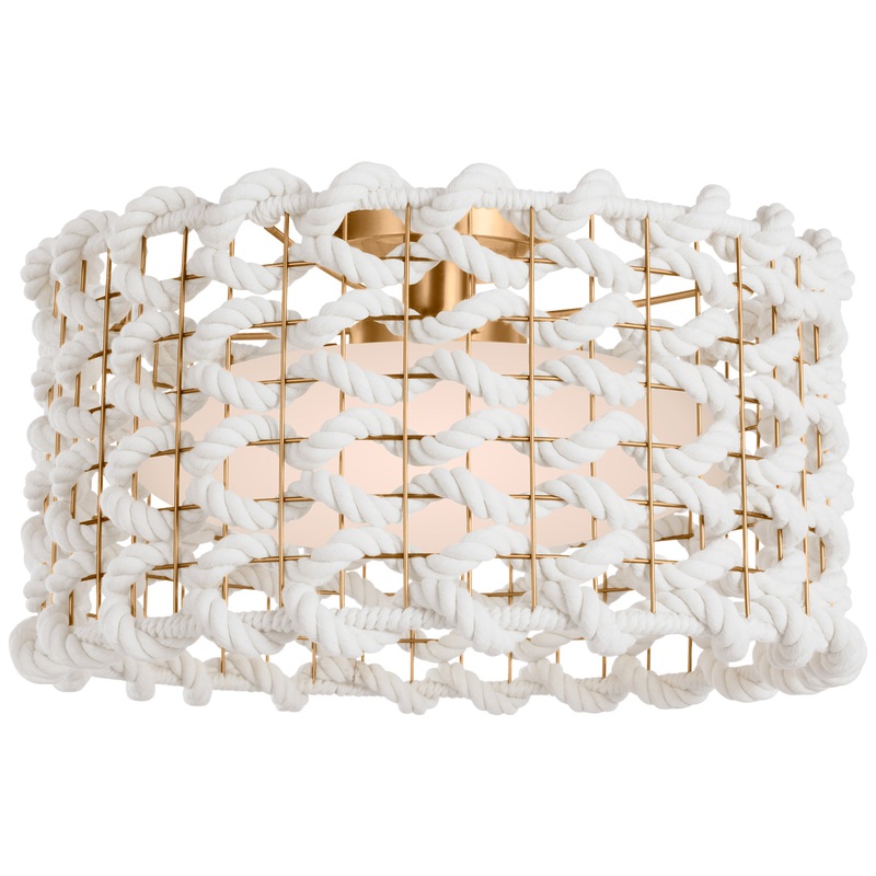 Catania Woven Ceiling Flush Light
