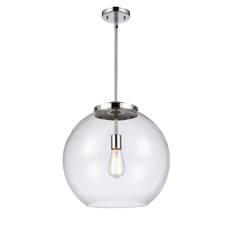Innovations Lighting Athens 1 Light 13.75″ Pendant 221-1S-PC-G122-16-LED