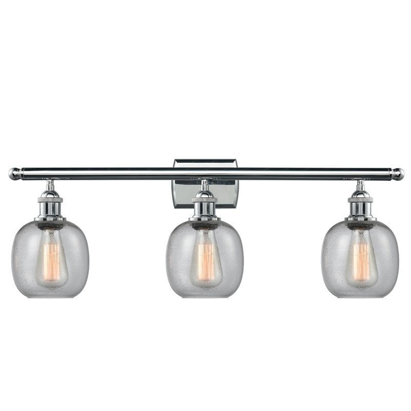 Innovations Lighting Belfast 3 Light Bath Vanity Light Part Of The Ballston Collection 516-3W-PC-G104