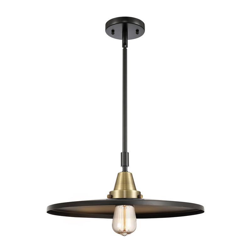 Innovations Lighting Appalachian 1 Light” Mini Pendant 447-1S-BAB-MFR-BK-16-LED