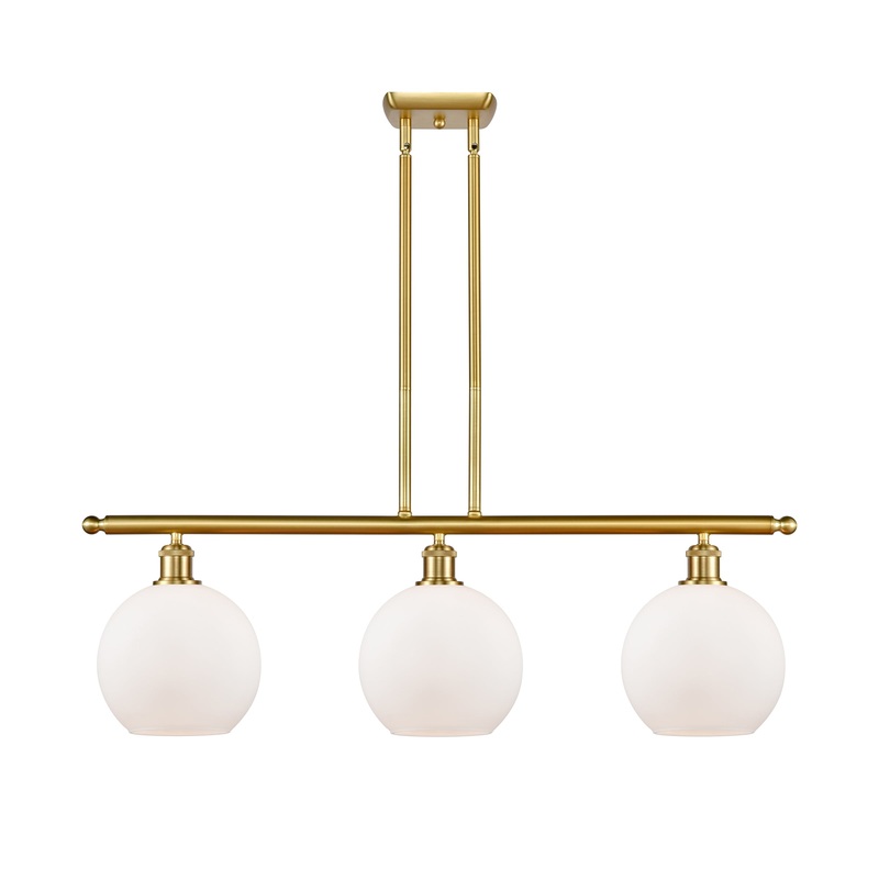 Innovations Lighting Athens 3 Light 36″ Island Light 516-3I-SG-G121-8