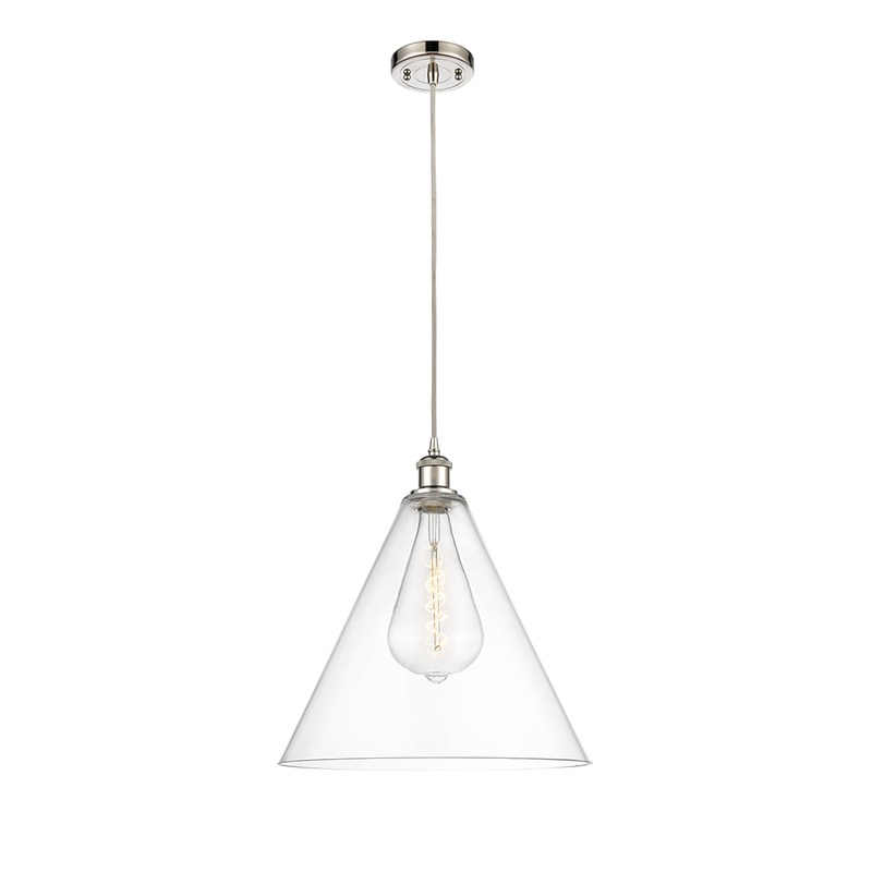 Innovations Lighting Ballston Cone 1 Light 16″ Pendant 516-1P-PN-GBC-162-LED